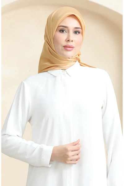 sefamerve Eșarfă de cristal simplă 70252-26 Culoare șofran