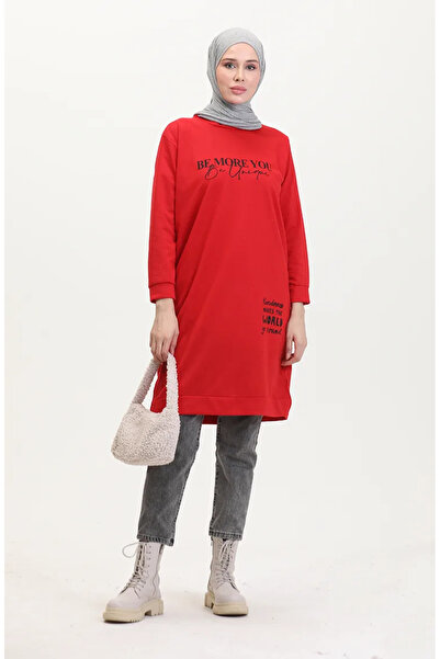 sefamerve Hanorac imprimat 0540-10 Roșu