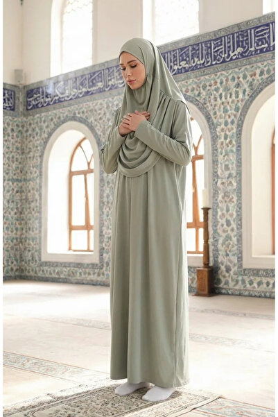 sefamerve Zelená zelená 1973-11 Praktické modlitební šaty