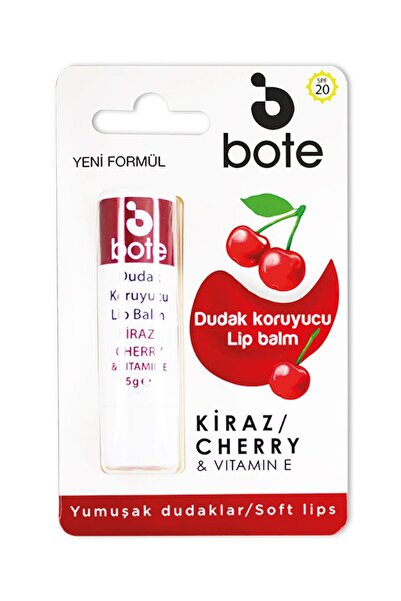 Bote Kiraz Aromalı Dudak Koruyucu Lip Balm 5 gr