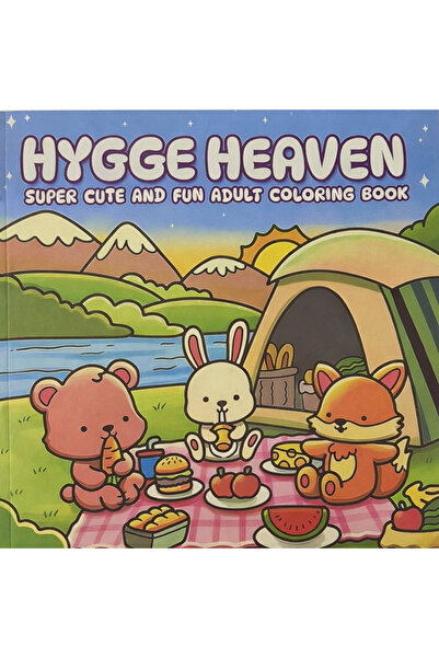 Rotixfy Carte de colorat Hygge Heaven, copertă cartonată, desene amuzante cu ...