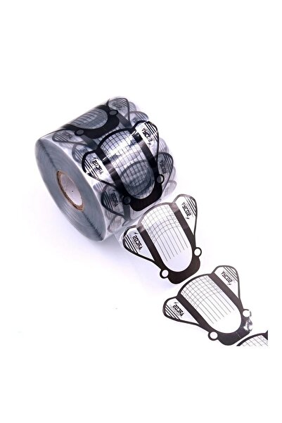 ROSEVELT Protez Tırnak Form Tırnak Uzatma Şablonu 100 Lü Gümüş