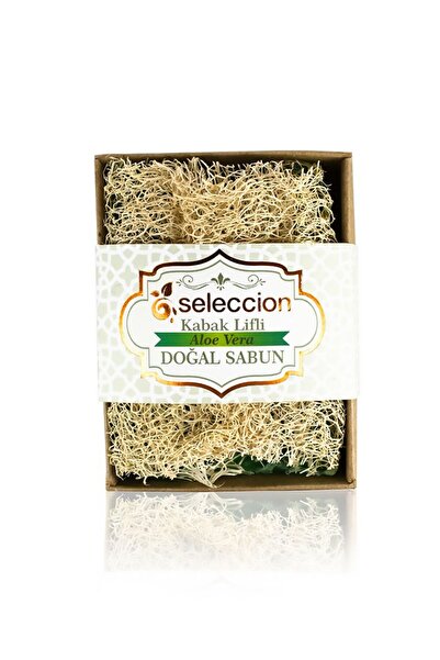 Seleccion Naturel Aloa Vera Natural Soap with Pumpkin Fiber 120 Gr