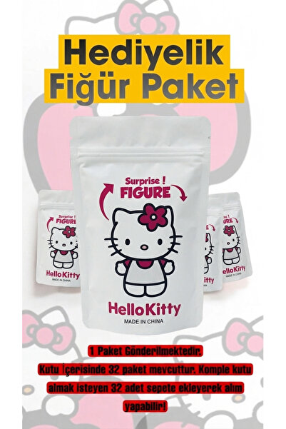 HEDİYEVİM Hello Kitty Hediyelik Figür Paket Hello Kitty Hediyelik Paket 32 ADET