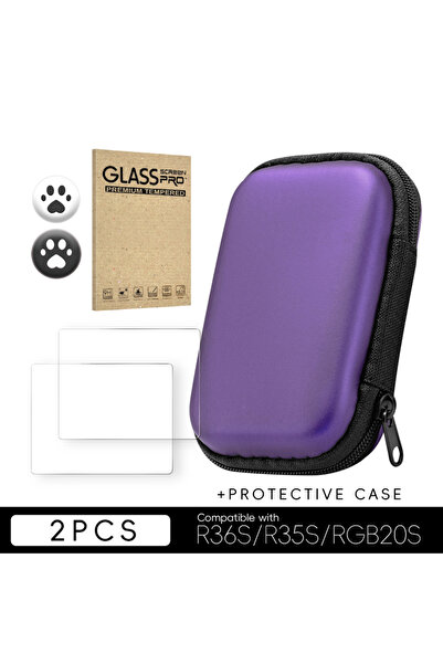 Choice3 واقي شاشة زجاجي مقوى من Purple DATA FROG لجهاز الألعاب المحمول R36S /...