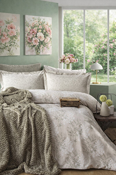 BED LİNE EVERYDAY YATAK Ö. NEVRESİM TAKIMI ÇİFT KİŞİLİK ROWENA YEŞİL