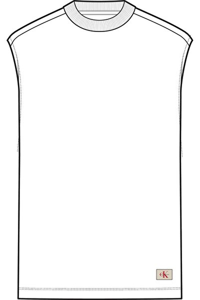 Calvin Klein Men's Brand Logo White T-Shirt Suitable for Daily Use Lv04Rf273G...