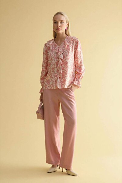 DeFacto Straight Fit Straight Leg Trousers H0116Ax26Sp