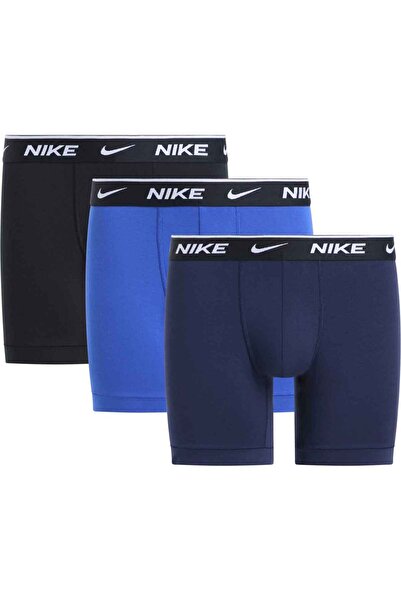 Nike Чоловічі повсякденні боксерські шорти темно-синього кольору з логотипом ...