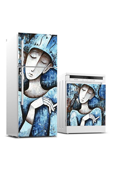 StickerArt Buzdolabı ve Bulaşık Makinası Beyaz Eşya Sticker Kaplama Sanat