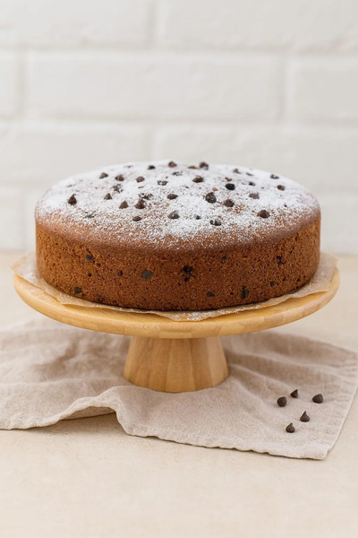 ERKUGO حامل عرض بيضاوي من الخيزران، حامل كعك (24.5 × 5.5 سم)