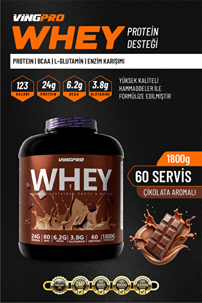 vingpro بروتين مصل اللبن برو Wpc80 1800 جرام 60 حصة شوكولاتة