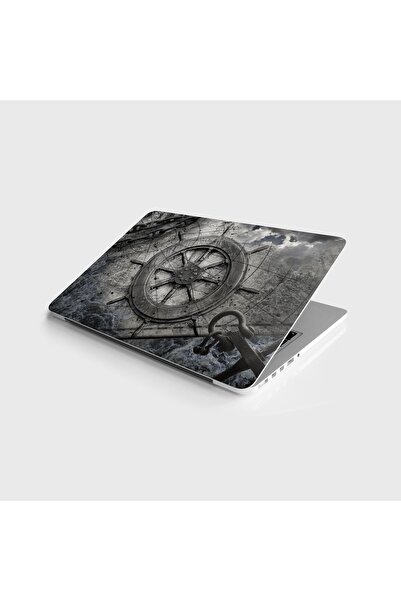 StickerArt Laptop Sticker Notebook Pc Kaplama Etiketi Siyah Denizci