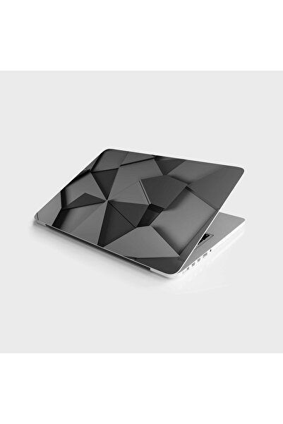 Laptop Sticker Computer Notebook PC Coating Label Grey Tangram