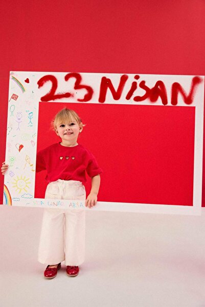 DeFacto Панталони от габардин с хартиена торбичка за бебета момичета H0162A526SM