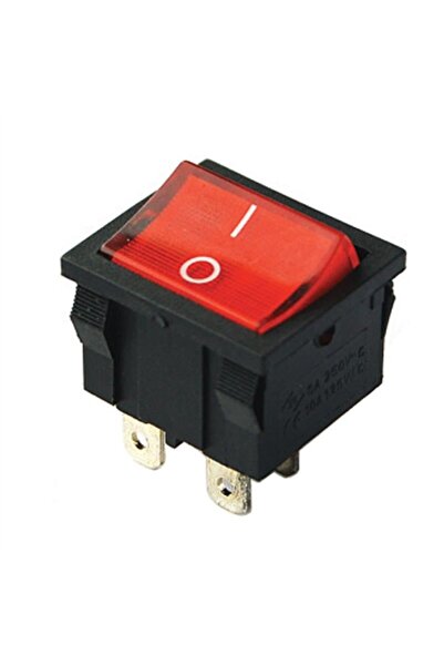 Powermaster Orta Boy Işıklı Anahtar On-Off 4 Pin (IC-126)
