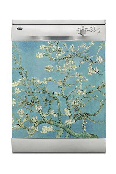 StickerArt Bulaşık Makinesi Sticker Kaplama Beyaz Eşya Kaplama Almond Blossoms