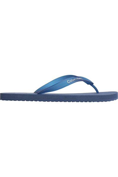 Calvin Klein Men's Brand Logo Blue Slippers Suitable for Daily Use Hm0Hm02105...