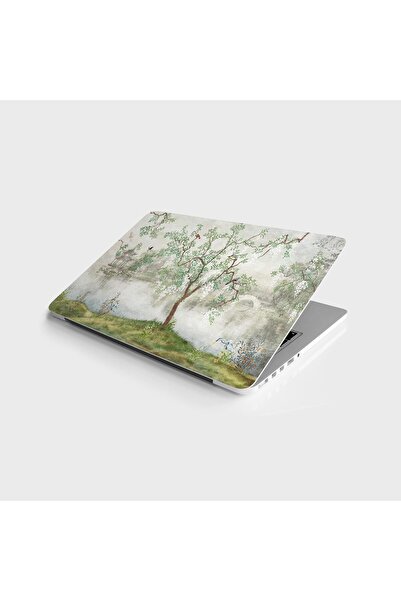 StickerArt Laptop Sticker Bilgisayar Notebook Pc Kaplama Etiketi Ağaç Kuşlar