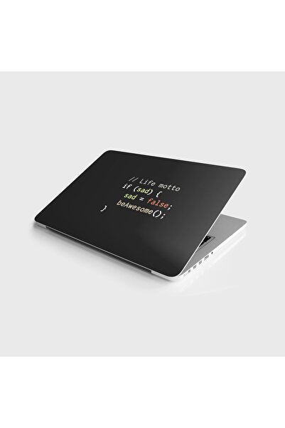 StickerArt Laptop Sticker Notebook Pc Kaplama Etiketi Life Motto