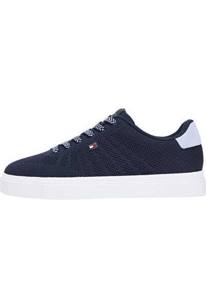 Tommy Hilfiger Women's Brand Logo Blue Sneaker Suitable for Daily Use Fw0Fw09...