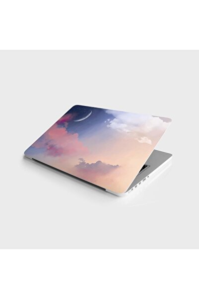StickerArt Laptop Sticker Notebook Pc Kaplama Etiketi Bulut Ay