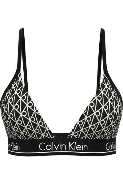 Calvin Klein Kadın Siyah-Beyaz Bikini Üstü LV00Q61208 32N