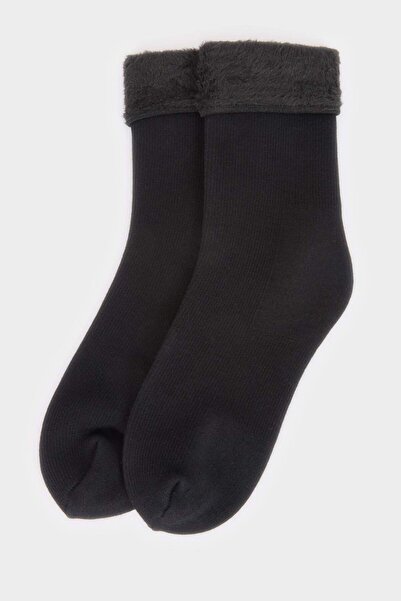 DeFacto Women's Thermal 2-Piece Thermal Winter Socks F8876Axns