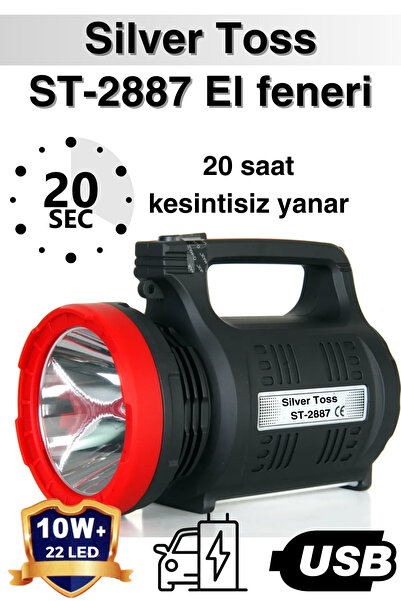 Gold Orion Silver Toss 5w 22led Av-balık-kamp El Feneri (ST-2886)