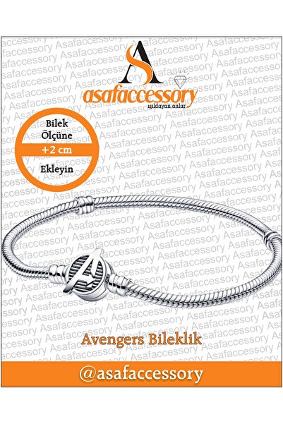 asaf Avengers moments bileklik | gümüş kaplama