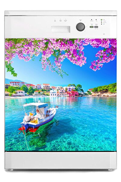 StickerArt Bulaşık Makinesi Sticker Kaplama Beyaz Eşya Kaplama Assos Yunanistan