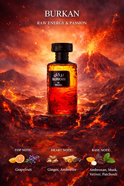 ferassa عطر بركان 100 مل، بخاخ طبيعي، 3.4 أونصة سائلة