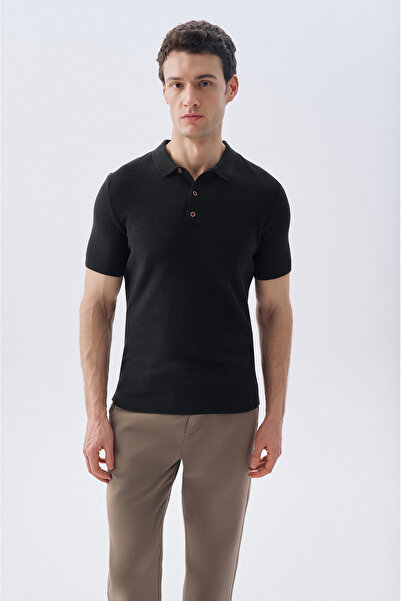 Mudo سترة تريكو بأكمام قصيرة وياقة بولو