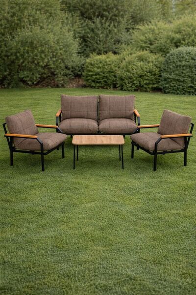 Huga Metal Alya Bahçe Takımı, Balkon Mobilyası, Koltuk Takımı, Cafe Mobilyası...