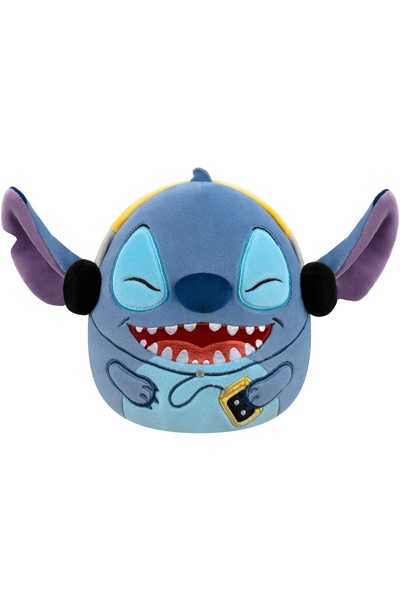 Disney Jucărie de pluș Squishmallows Stitch cu căști 17 cm