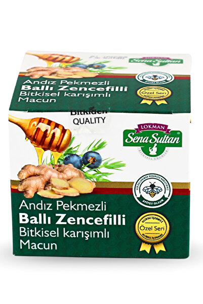 Lokman Sena Sultan Andız Pekmezli Ballı Zencefilli Bitkisel Karışımlı Macun 350 Gr Glikozsuz Bitkisel Macun