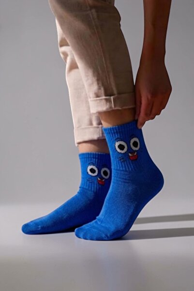 Esinti Gumball Temalı Çorap - Lacivert