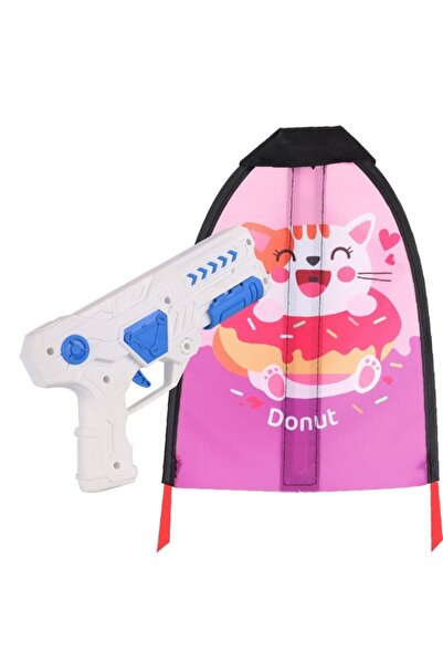 Avaleea Set of 2 Interactive Toy Pieces, Catapult Gun + Kite, Plastic and Can...