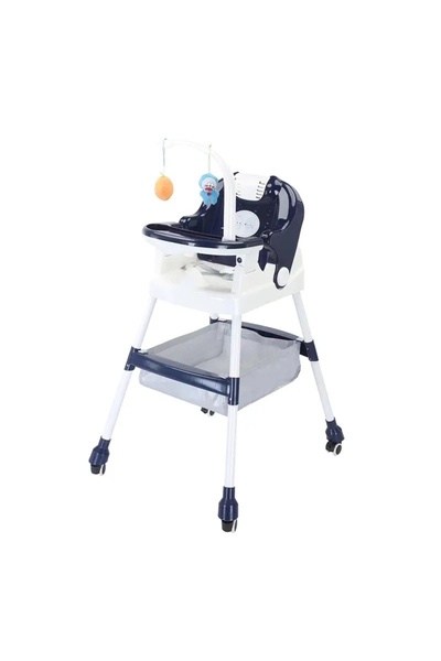 Avaleea Children's Dining ChairMultifunctionalFoldablewith WheelsStorage Bask...