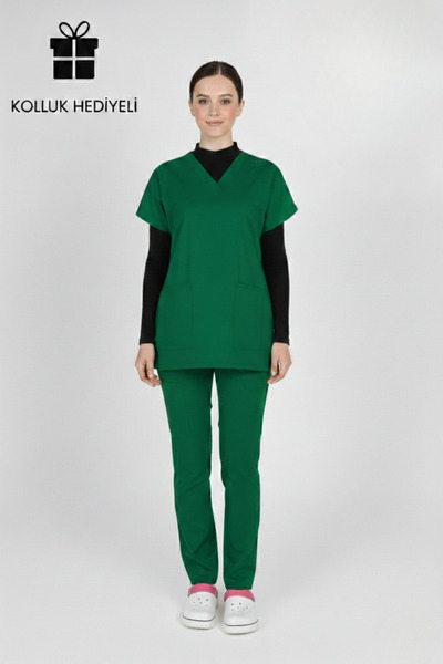 HEMİ Uniforme pentru farmaci Tesettür material elastic seturi Compatibile cu ...