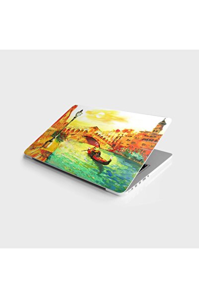 StickerArt Laptop Sticker Bilgisayar Notebook Pc Kaplama Etiketi Venedik Yağl...