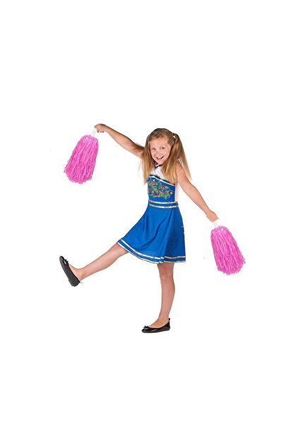 partidolu 1 Çift( 2 Adet ) Mat Bebek Pembesi Renk 23 Nisan Gösteri Ponponu.