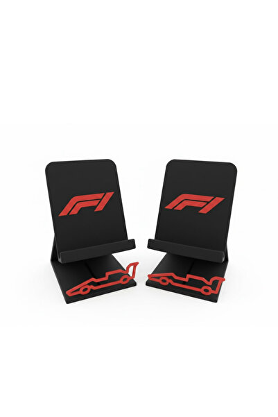 Miora Stüdyo F1 Logo Tasarımlı Masaüstü Telefon Standı / Formula 1 Telefon Tu...