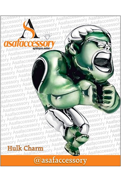 Genel Markalar Hulk Charm | Gümüş Kaplama