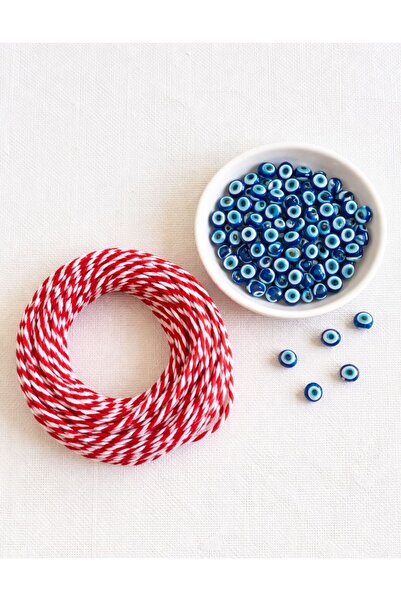 yiğit aksesuar GIFT 1O METER MARTENICKA STRING AND 50 PIECES BEADED BRACELET ...