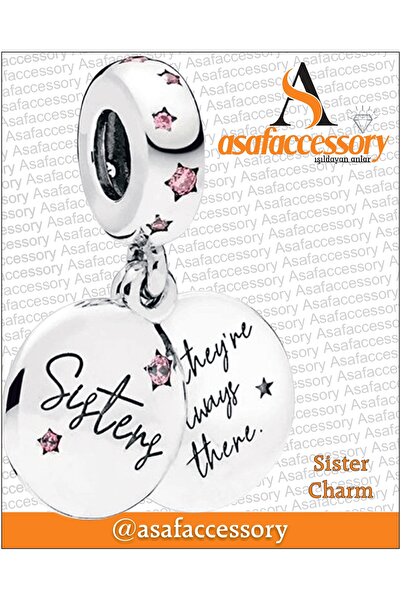 asaf Sisters charm | gümüş kaplama
