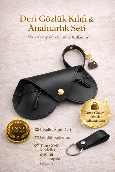 Ayleen Ayz Hangable Heart Model Glasses Case and Keychain Set - Bag Charm Gla...