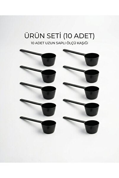 MOTİFİLLA Ölçü Kaşığı Uzun Saplı 16,5 Cm 10 Adet