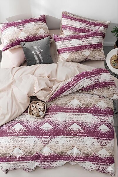 İQON طقم غطاء لحاف ملاءمة مطاطية مفرد فيكتوريا برقوقي