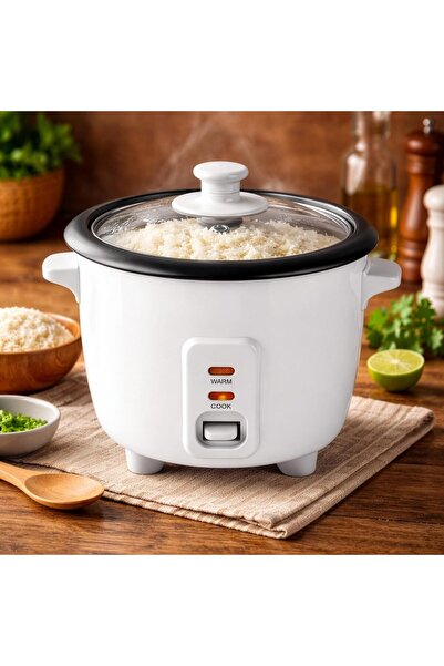 TOSCANA U 0.6L 350W Rice Cooker Steamer with Removable Non-Stick Aluminum Pot...